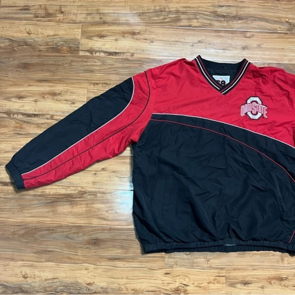 Vintage Ohio State Buckeyes 58 Sports Pullover‎ Lined XXL Windbreaker Jacket Y2K